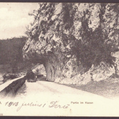 5170 - ORSOVA, Danube Kazan, Carriage, Romania - old postcard - used - 1903