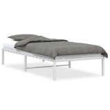 Cumpara ieftin Cadru pat metalic, alb, 90x200 cm