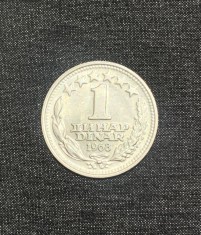 Moneda 1 dinar 1968 Iugoslavia