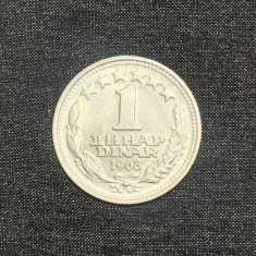 Moneda 1 dinar 1968 Iugoslavia