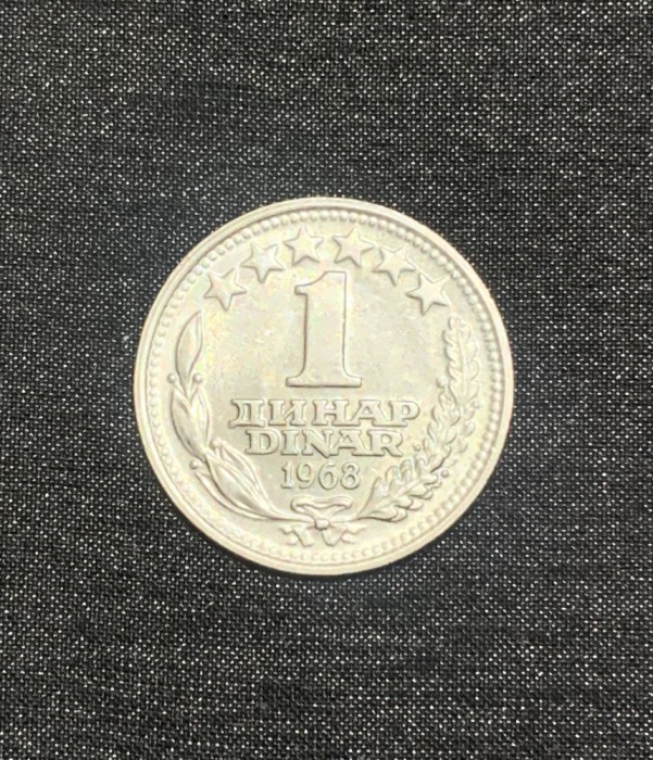 Moneda 1 dinar 1968 Iugoslavia