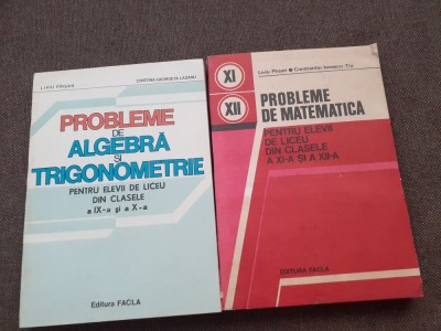 LIVIU PIRSAN PROBLEME DE MATEMATICA PENTRU ELEVII DE LICEU CLASELE IX-XII 2 VOLUME foto