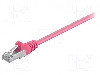 Cablu patch cord, Cat 5e, lungime 0.25m, SF/UTP, Goobay - 95208