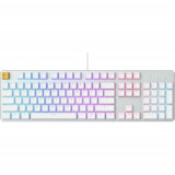 Tastatura mecanica gaming Glorious PC Gaming Race GMMK Full-Size, Iluminare RGB, switch Gateron Brown, US-Layout (Alb)