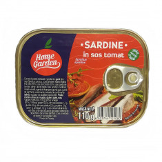 Sardine in Sos Tomat, Home Garden, 110 g, Peste la Conserva, Conserva de Sardine de la Home Garden, Conserva Peste Home Garden in Sos Tomat, Sardine i