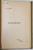 CANTECE de ST.O .IOSIF , VERSURI , 1912