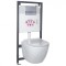 Set rezervor WC suspendat Delos Adriatic Chrome