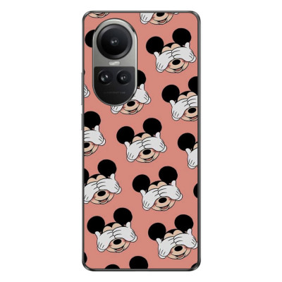 Husa compatibila cu Oppo Reno10 5G Silicon Gel Tpu Model Mickey Pattern Peek A Boo foto