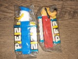 PEZ MADE IN AUSTRIA - DISPENSER DONALD DUCK SI PLUTO - LOT 2 BUC