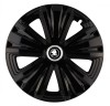 Set 4 capace roti pentru Skoda Nou Alb-Negru, model Glory Black, R16, Autohelix MSA