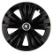 Set 4 capace roti pentru Skoda Nou Alb-Negru, model Glory Black, R16