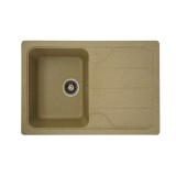 Chiuveta din compozit de granit pentru bucatarie ELEFANT PREMIUM 7850 VERONA Bej 775 x 495 mm Innovative ReliableTools
