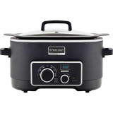 Multicooker Star-Light MCB-612BL, 1200W, 5.5l, Control Digital, Functie slow cooker si gatire la abur, Vas anti-aderent, Timer, Negru