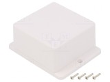Carcasă Universală ABS Albă 80x80.6x43.5mm