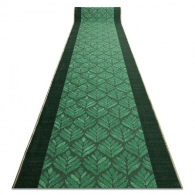 Runner anti-alunecare LIŚCIE frunze, verde guma, 100 cm foto