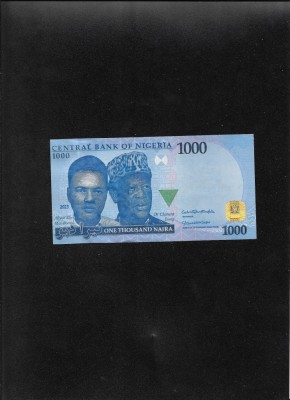 Nigeria 1000 1.000 naira 2023 seria462362 aunc foto