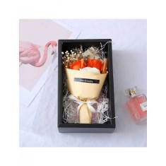 Cutiuta cu buchetel de trandafiri rosii din sapun pentru Valentines Day sau 8 Martie