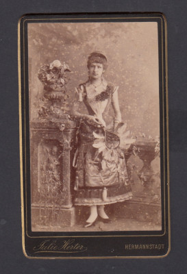 Romania - Sibiu - fotografie format carte de visite Atelier Julie Herter foto