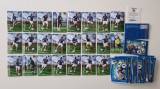 Set complet 23 cartonase de colectie / vintage cu fotbalisti, magnetice, imprimate in relief, Campionatul Mondial de Fotbal 2010, echipa Frantei