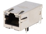 Soclu RJ45 Ecranat PoE cu LED 8p8c