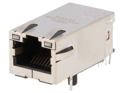 Soclu RJ45 Ecranat PoE cu LED 8p8c foto