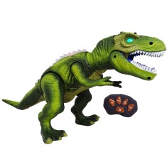 Dinozaur Verde, cu Telecomanda, Lumini si Sunete, Salamandra Kids foto