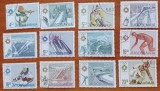 YUGOSLAVIA-"OLIMPIADA-de IARNA-SARAJEVO"-12V"-stampilata.-Vezi-Scan