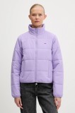 Tommy Jeans geacă culoarea violet, de iarna, DW0DW20958