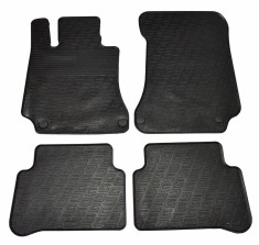 Set covorase auto din cauciuc Mercedes Clasa E (W212) 2014-02.2016, Negru, Gledring, 4 buc. foto