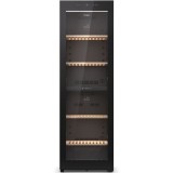 Racitor de vinuri Haier HWS236GDGU1, 236 sticle, Clasa G, WiFi, LED, Dual zone, Usa reversibila, H 190 cm, Negru