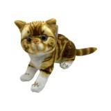 Jucarie de plus pisica galbena 25 cm