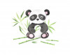 Sticker decorativ Urs Panda, Multicolor, 70 cm, 3652ST, Oem