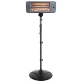 Radiator halogen de exterior, asezare stativ inoxidabil, 3 trepte de incalzire 650 W / 1350 W / 2000 W, protectie IPX4 impotriva stropirii cu apa, in, Home