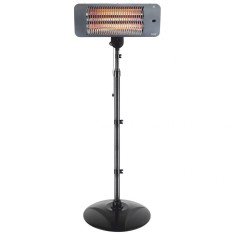 Radiator halogen de exterior, asezare stativ inoxidabil, 3 trepte de incalzire 650 W / 1350 W / 2000 W, protectie IPX4 impotriva stropirii cu apa, in