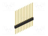 Conector şir pini tată 12 pini 1,5A 125V THT negru FISCHER ELEKTRONIK
