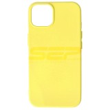Husa Silicon Galben Compatibila iPhone 13, High Copy, Protectie Premium