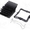 Radiator extrudat, aluminiu, 25mm x 25mm, neagra, Advanced Thermal Solutions - ATS-51250K-C1-R0