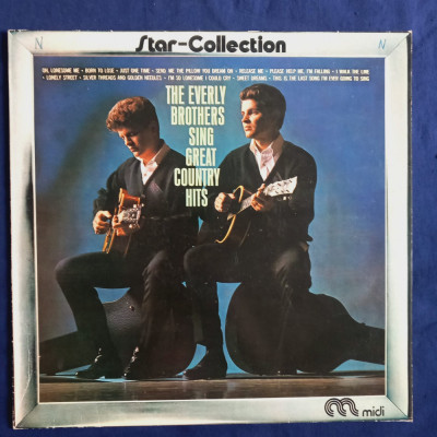 LP : The Everly Brothers - Sing Great Country Hits _ Midi, Germania,1975_ NM/VG+ foto
