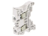 Conector de &Icirc;mbinare Șine 0,5-10mm2 2 Borne Gri 8mm
