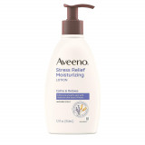 Lotiune de Corp, Aveeno, Stress Relief, cu Ovaz Colodail, pentru o Hidratare Intensiva, Efect 24h, A