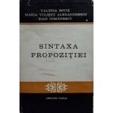 Valeria Botis - Sintaxa propozitiei (Editia: 1977)