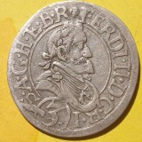 Austria 3 kreuzer 1634 Sankt Veit argint Ferdinand ll