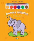 Miracolul culorilor. Animale sălbatice (carte de colorat + acuarelă + pensulă) - Board book - *** - Prut