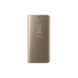 Husa Flip Carte Clear View Gold pentru Samsung Galaxy S10e (G970)