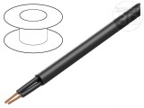 Cablu POWER 1000-YFR 2x1mm2 PVC negru 600V 1000V