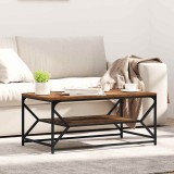 VidaXL Masă de cafea cu raft, lemn vechi, 90x50x40 cm lemn prelucrat