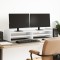 vidaXL Suport monitor, alb, 100x27x20 cm, lemn prelucrat 854787