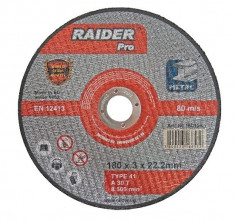 Disc pentru taiere metal inox 115 x 2.5 mm Raider PRO foto