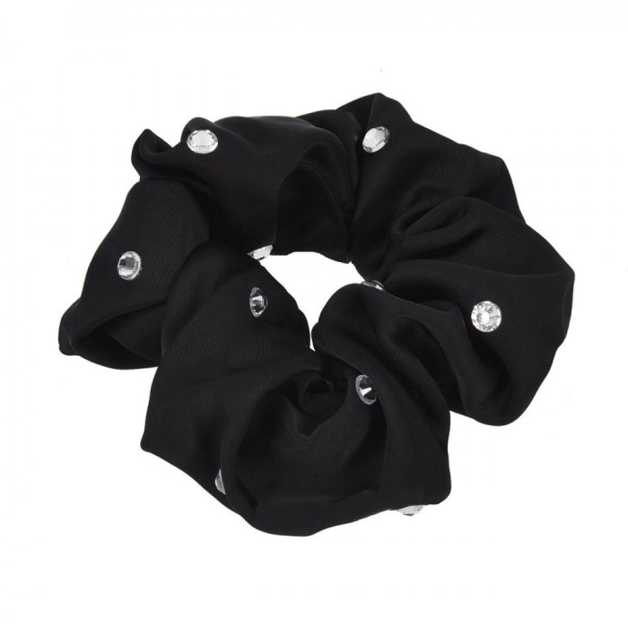 Elastic Păr Damă, Strass, Negru