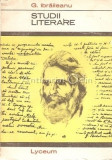 Studii Literare G. Ibraileanu, Ed. Tineretului 1967, 303 pagini, Lyceum, Roman